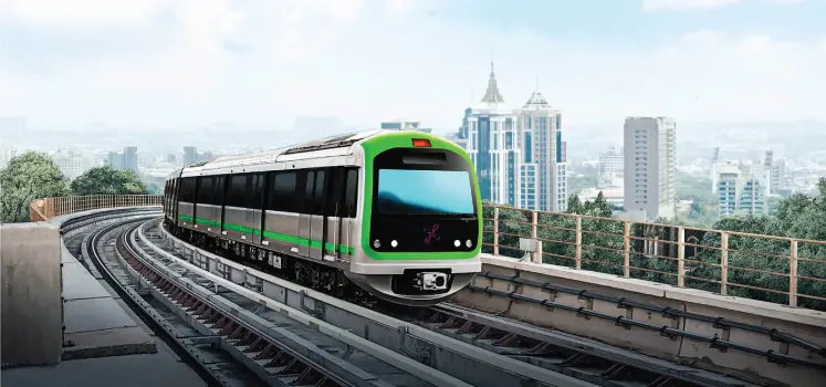 Namma Metro near Godrej MSR City