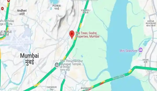 Godrej The Trees location map
