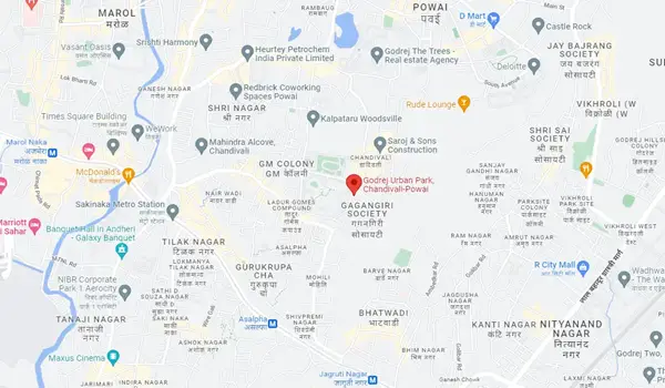 Godrej Urban Park location map