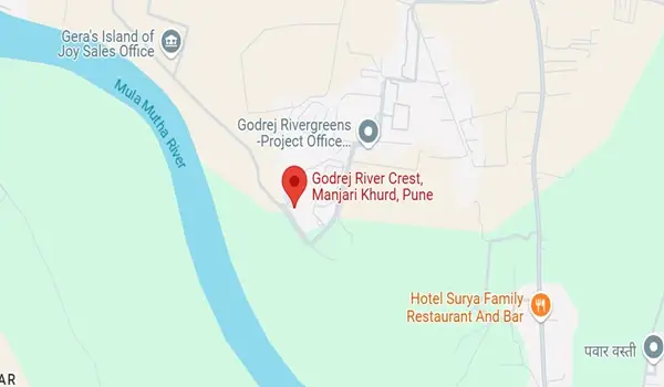 Godrej River Crest location map